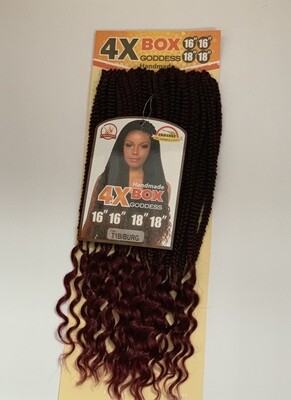 Goddess single braids 16,16,18,18 inches