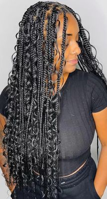 Knotless Boho Mid-Back