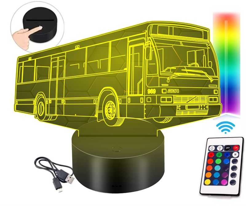 LAMPKA LED 3D AUTOBUS AUTOKAR GADŻET DLA KIEROWCY AUTOBUSU AUTOKARU