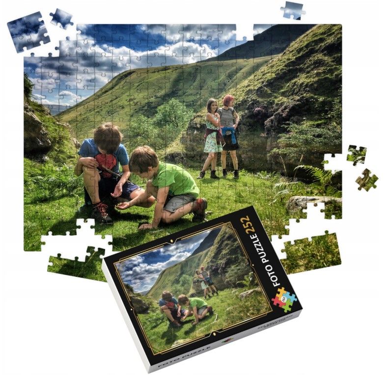 Fotopuzzle 252 el. puzzle z własnym zdjęciem na prezent pudełko z nadrukiem