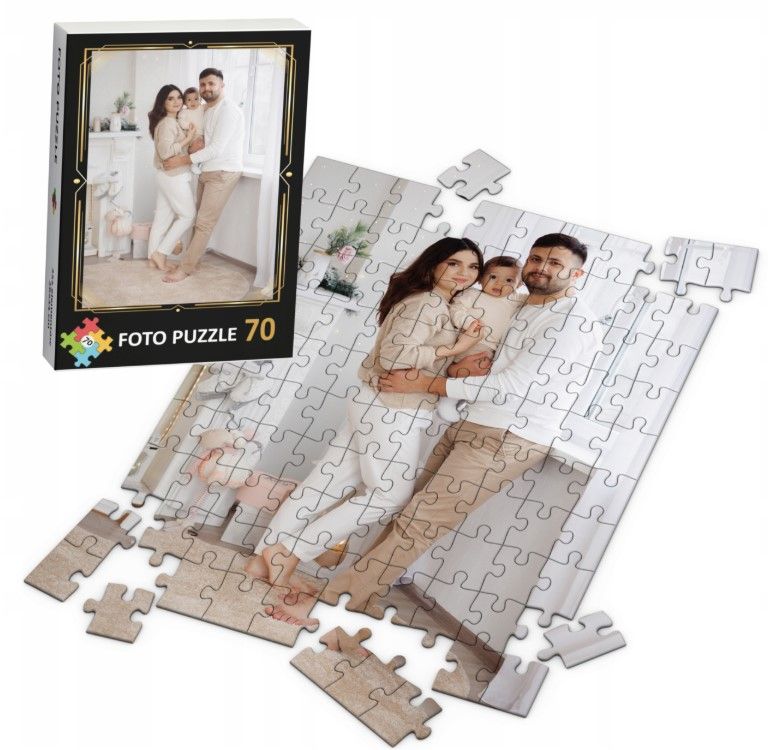 Fotopuzzle 70 el. puzzle z własnym zdjęciem na prezent pudełko z nadrukiem