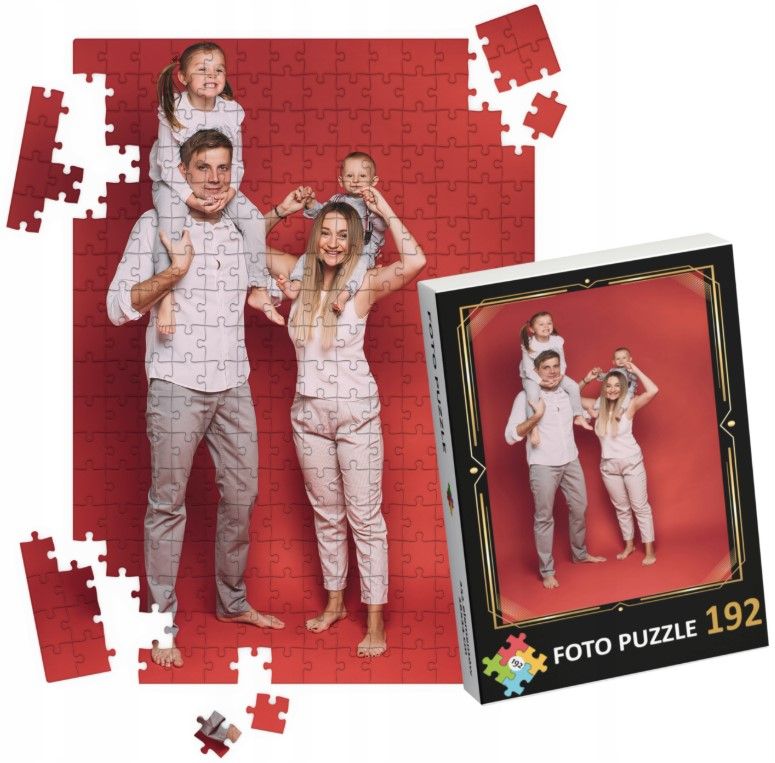 Fotopuzzle 192 el. puzzle z własnym zdjęciem na prezent pudełko z nadrukiem