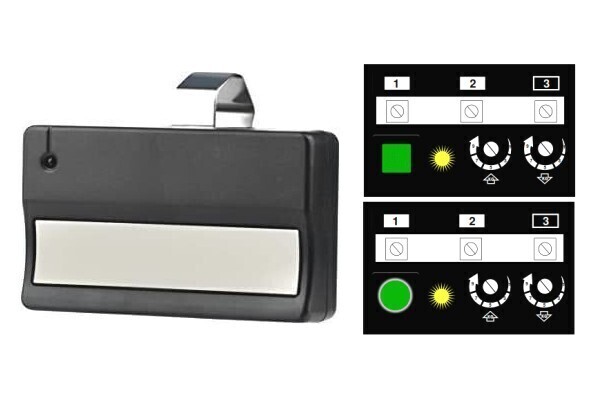 Green Learn Button​ Compatible One Button Visor Remote