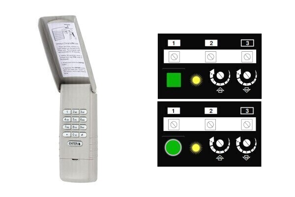 740CB Green Learn Button​ Compatible Wireless Keypad