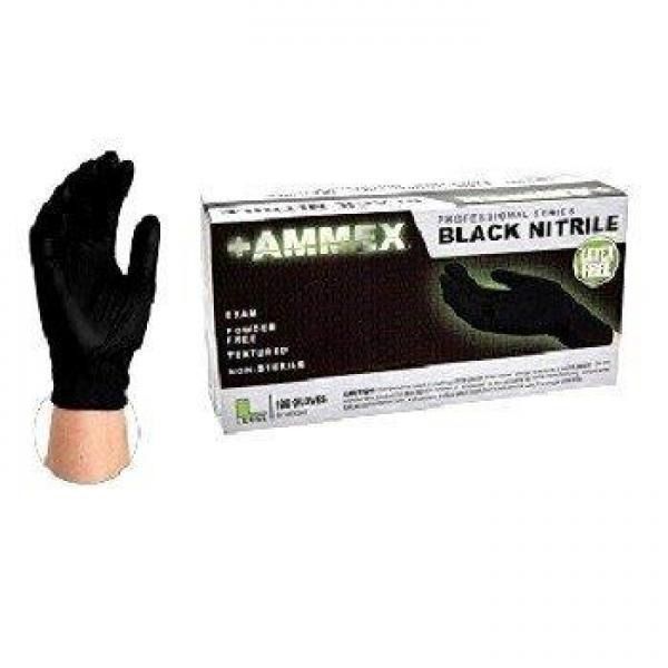 Ammex Black Gloves ABNPF