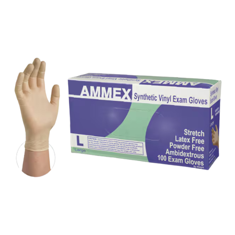 Ammex Synthetic Vinyl Exam Gloves