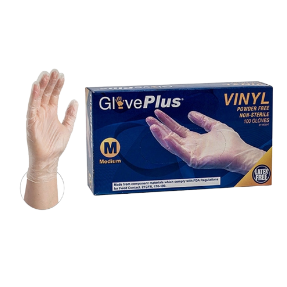 Give Plus Industrial Vinyl Gloves