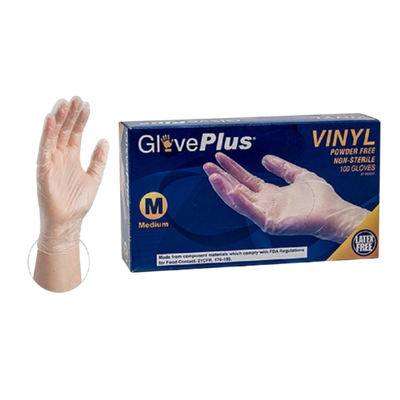Give Plus Industrial Vinyl Gloves