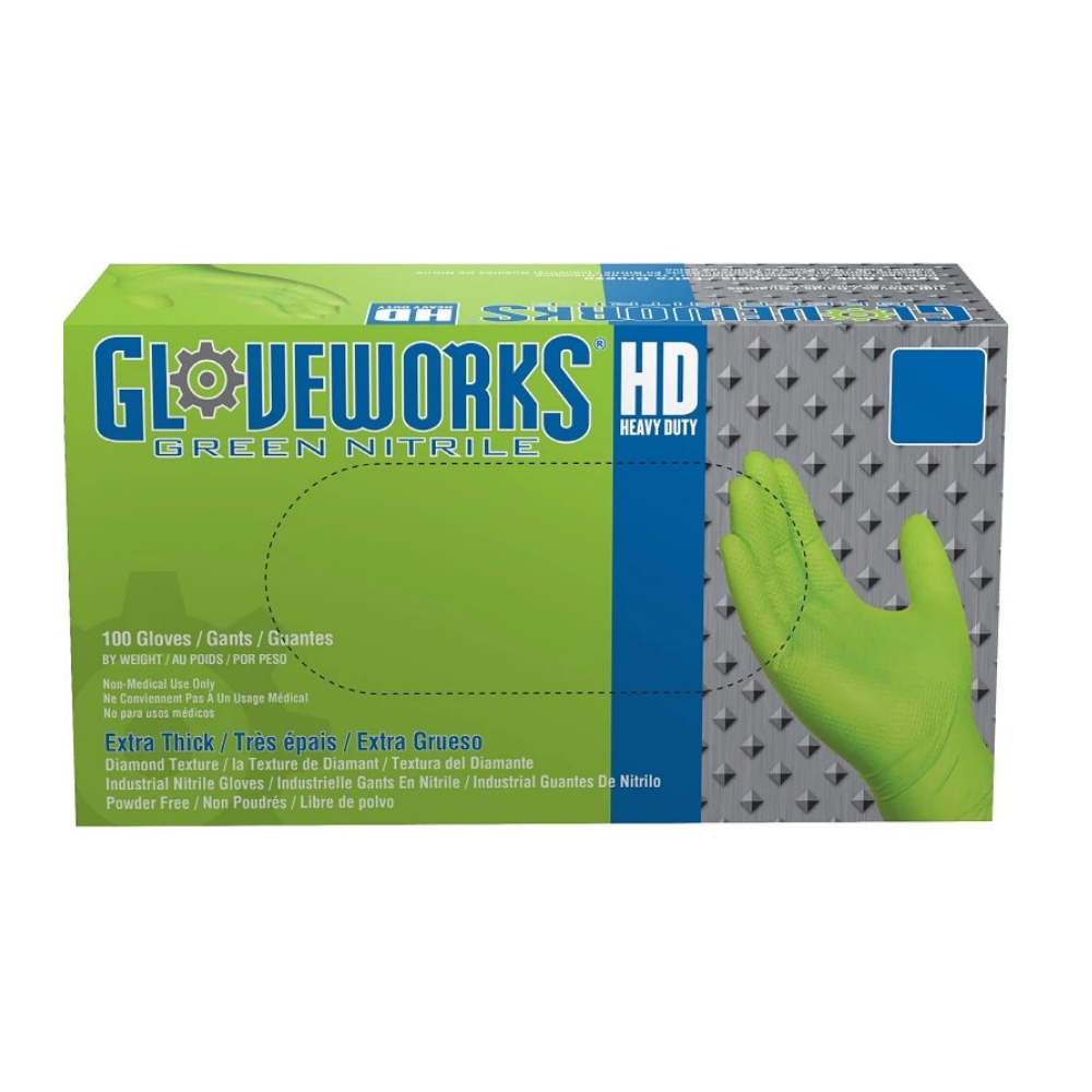 Give Works Green Nitrile Gloves