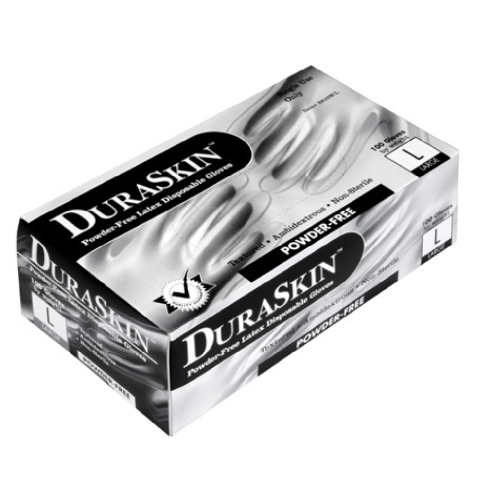 Dura Skin Latex Disposable Gloves