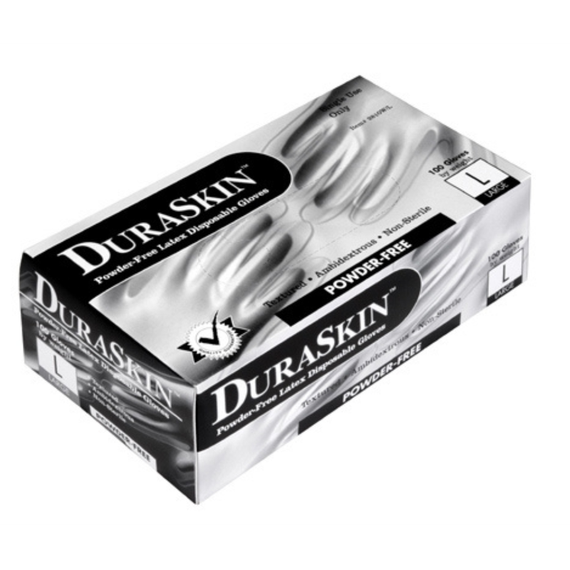 Dura Skin Latex Disposable Gloves