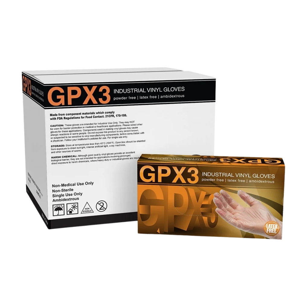 GPX3 Industrial Vinyl Gloves
