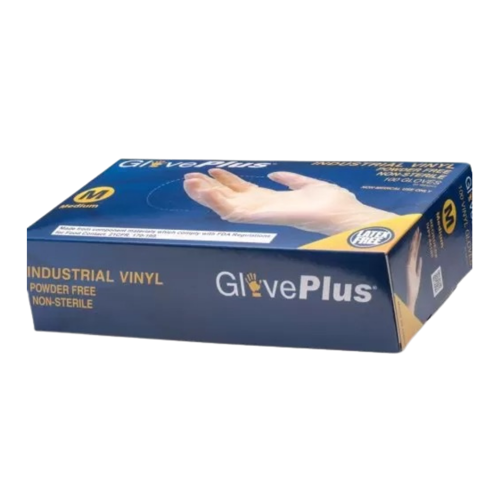 Give Plus Industrial Vinyl Gloves