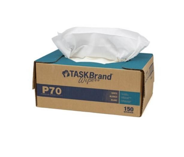 TASKBRAND® P70 Heavy-Duty Industrial Dry Wipe Interfold