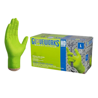 Glove Works Green Nitrile Gloves