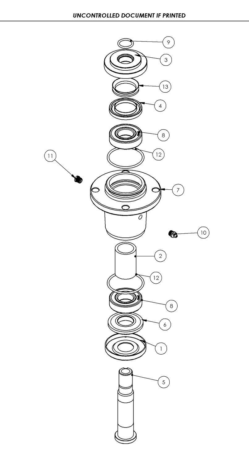 ALTOZ TRX766 SPINDLE REPAIR KIT