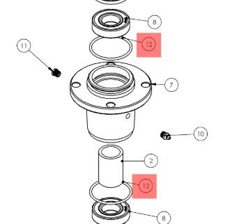 ALTOZ O-RING SPINDLE, SIZE-230, BUNA-N, TRX AT