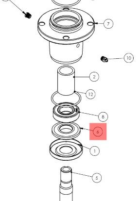 ALTOZ WASHER, LOWER SEAL, SPINDLE, ZY, TRX AT