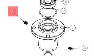 ALTOZ FITTING GREASE RELIEF, 1/8&quot;NPT, 1-5 PSI RANGE