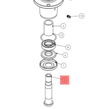 ALTOZ SHAFT, SPINDLE, CLAMP STYLE, PL, TRX AT