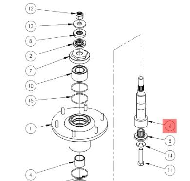 ALTOZ SHAFT SPINDLE, XC/XPHD/TRX F