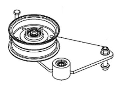 DIAMONDBACK - DIAMONDBACK XP DECK IDLER ASSEMBLY 48"/52"/60" DECK