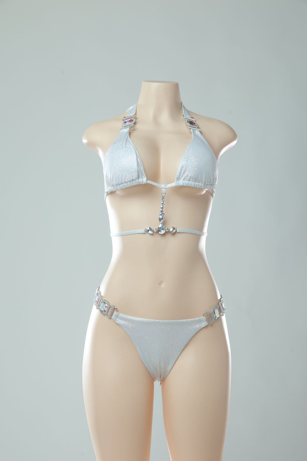 custom swimsuit, Color: Silver, Size: Small
