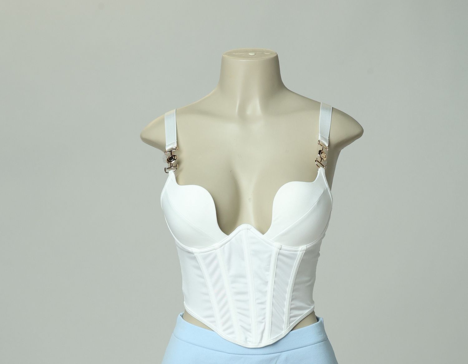 Elegance Corset white crop
