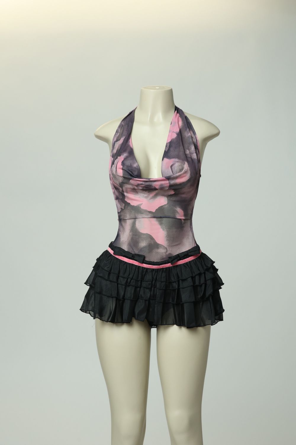 Romantic Rose Halter dress