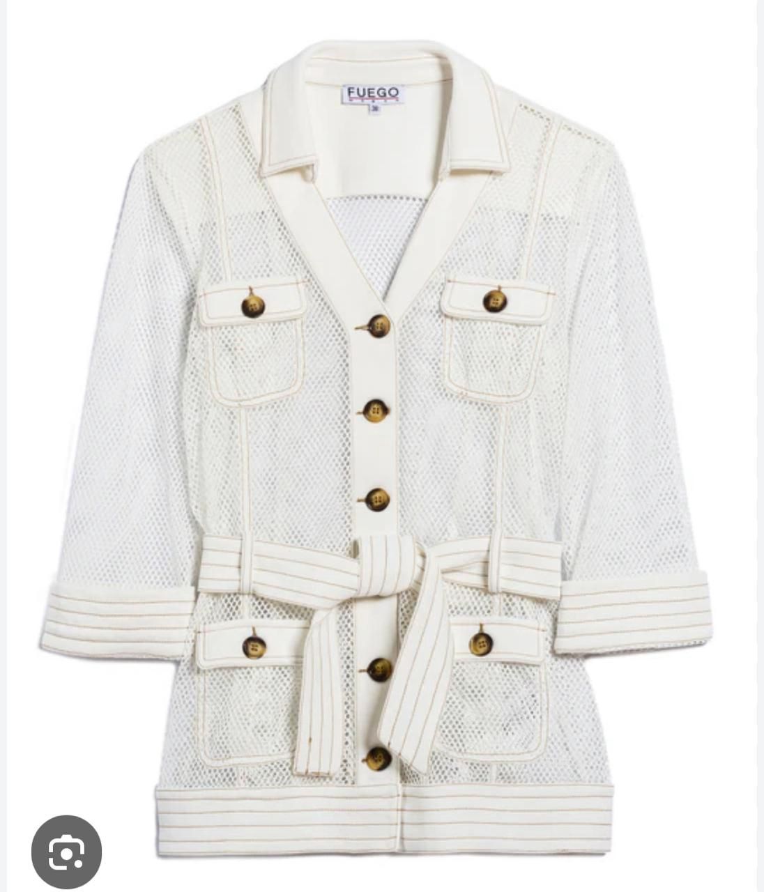 Fuego -Jacket safari, Size: 38, color: 02 ecru
