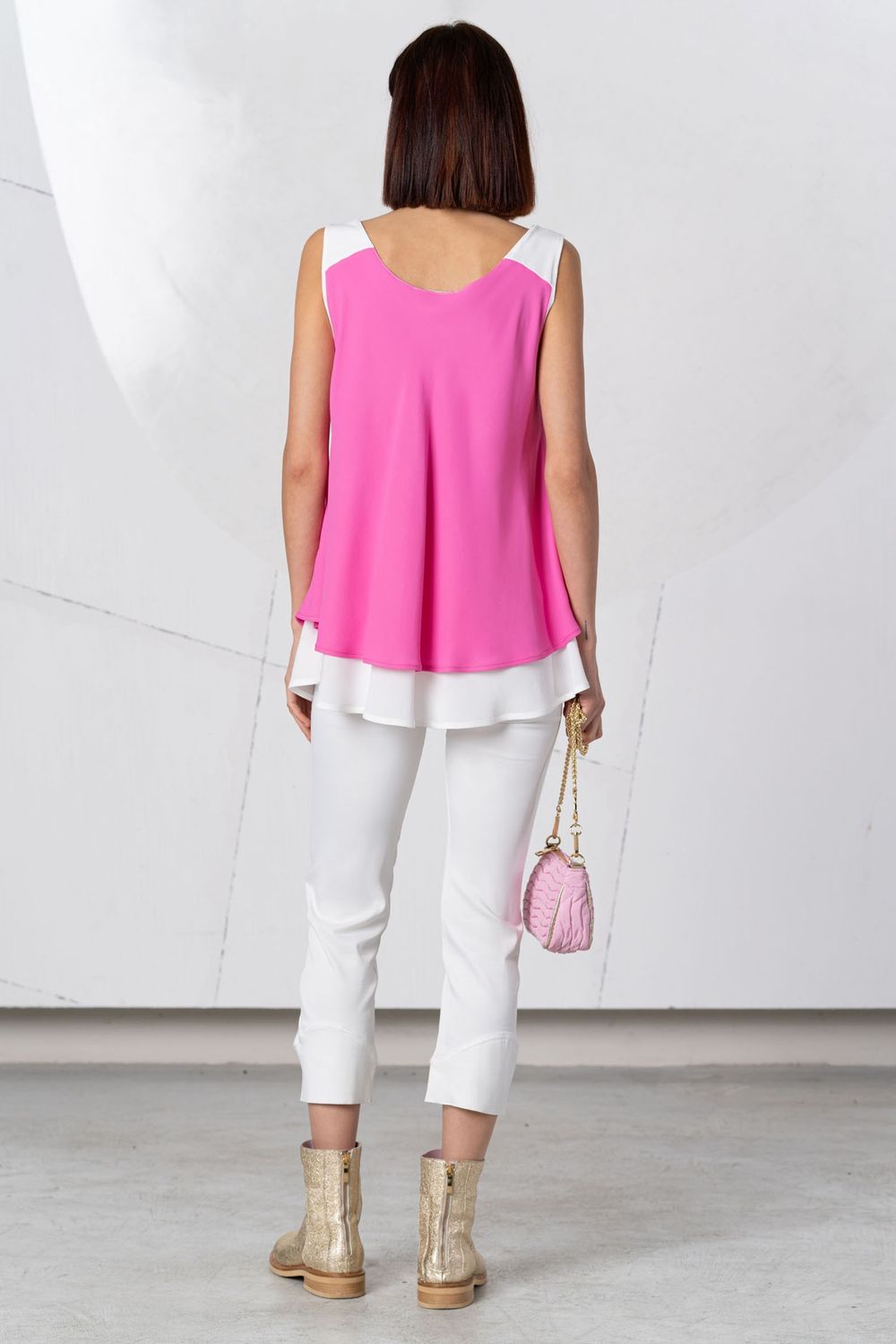 EC- Cami round neck layers circles