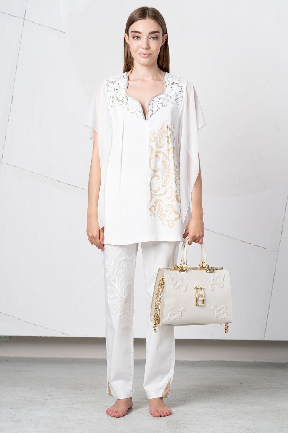 EC- Tunic  kaftan lace details