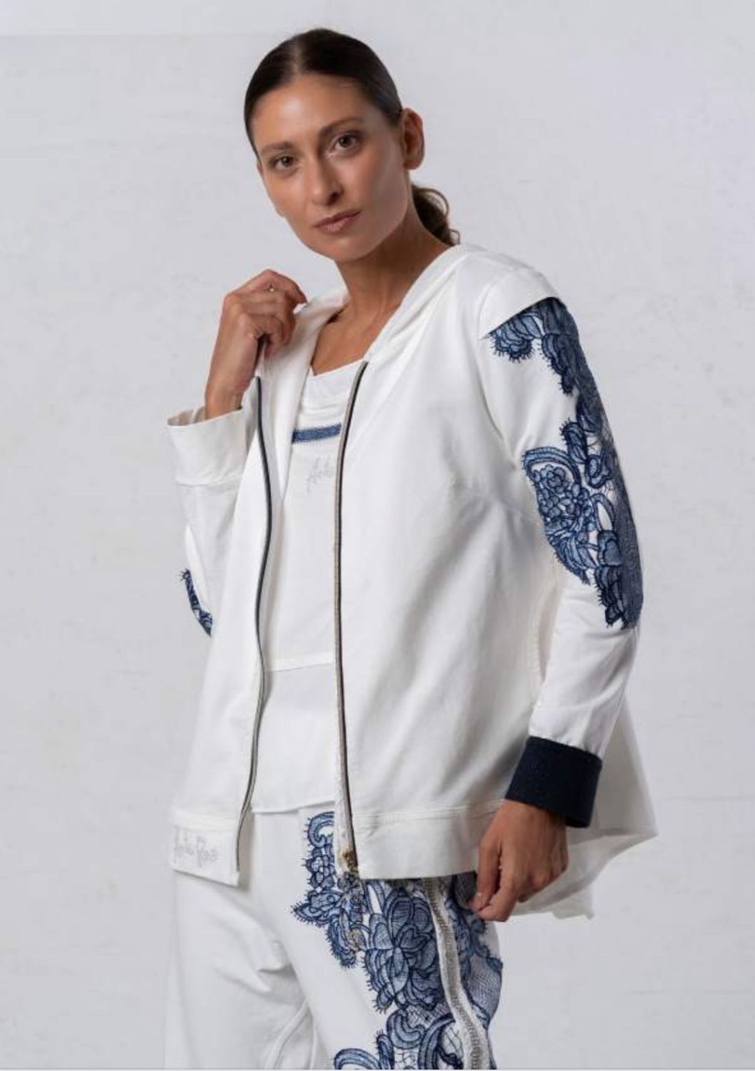 Elisa Cavaletti- Jacket lace details