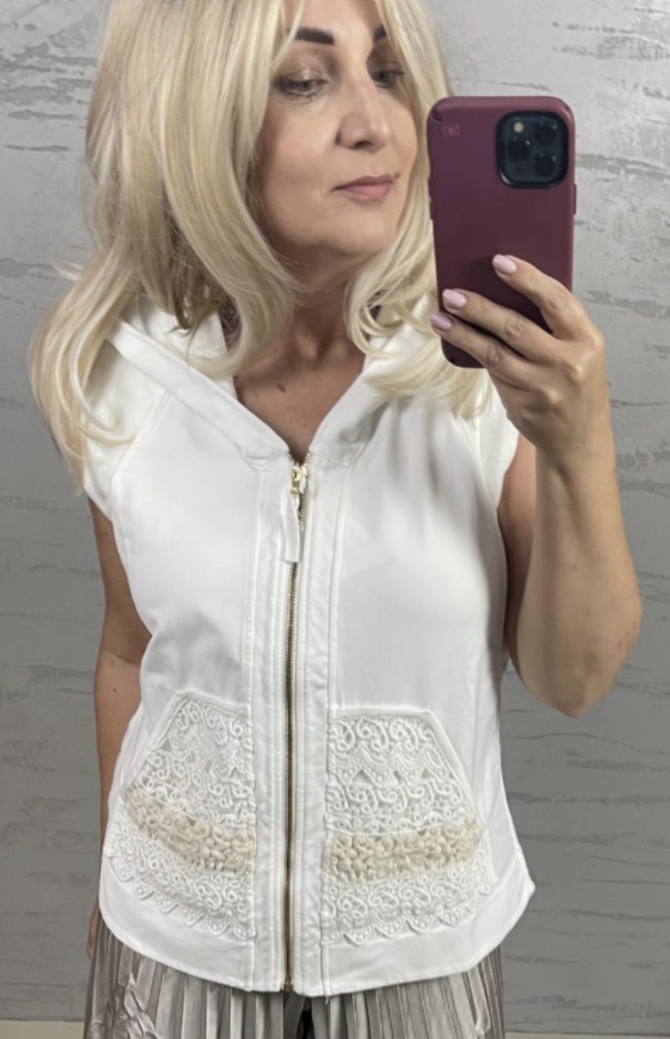 EC- Jacket cotton lace pockets bge