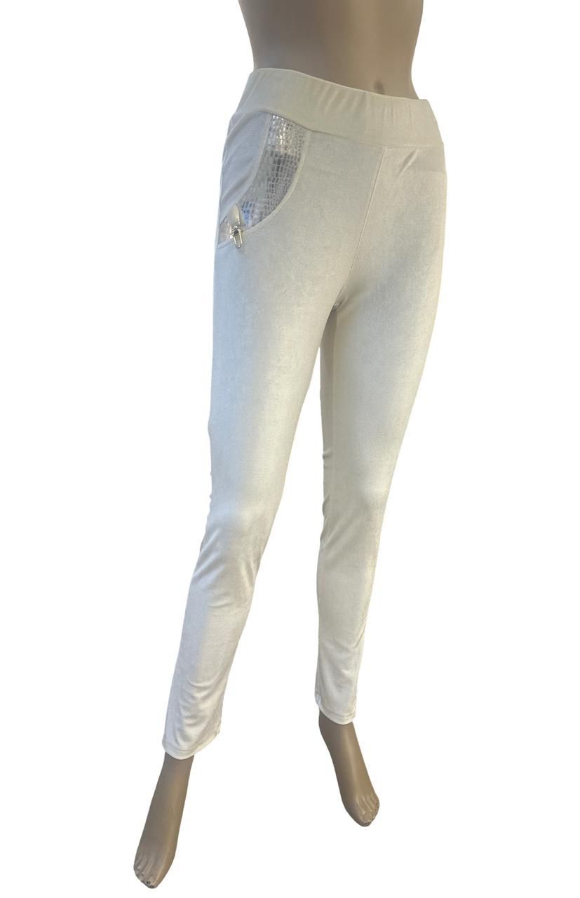 EC- Leggings lurex ivory