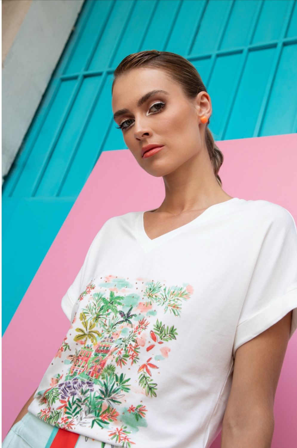 LeslieMonteCarlo - Viva - T-shirt V neck