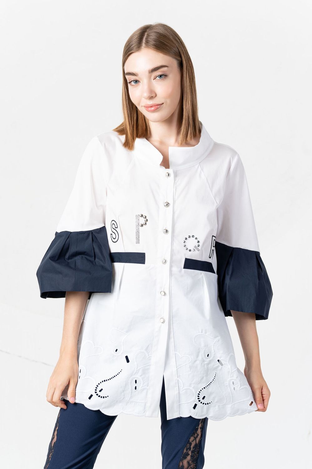 Elisa Cavaletti- Tunic bouffon sleeves