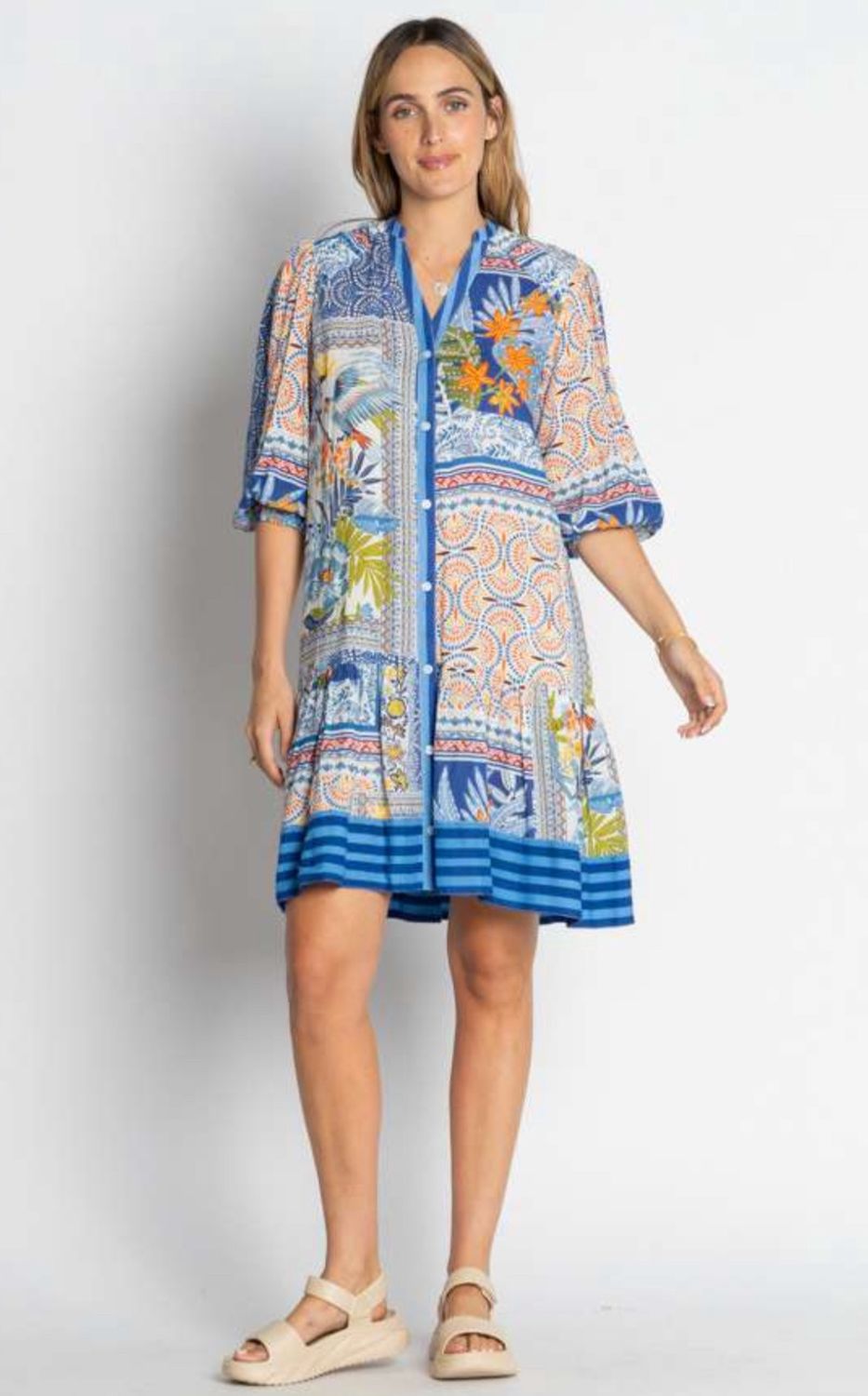 LULALIFE OCEAN VELORA DRESS