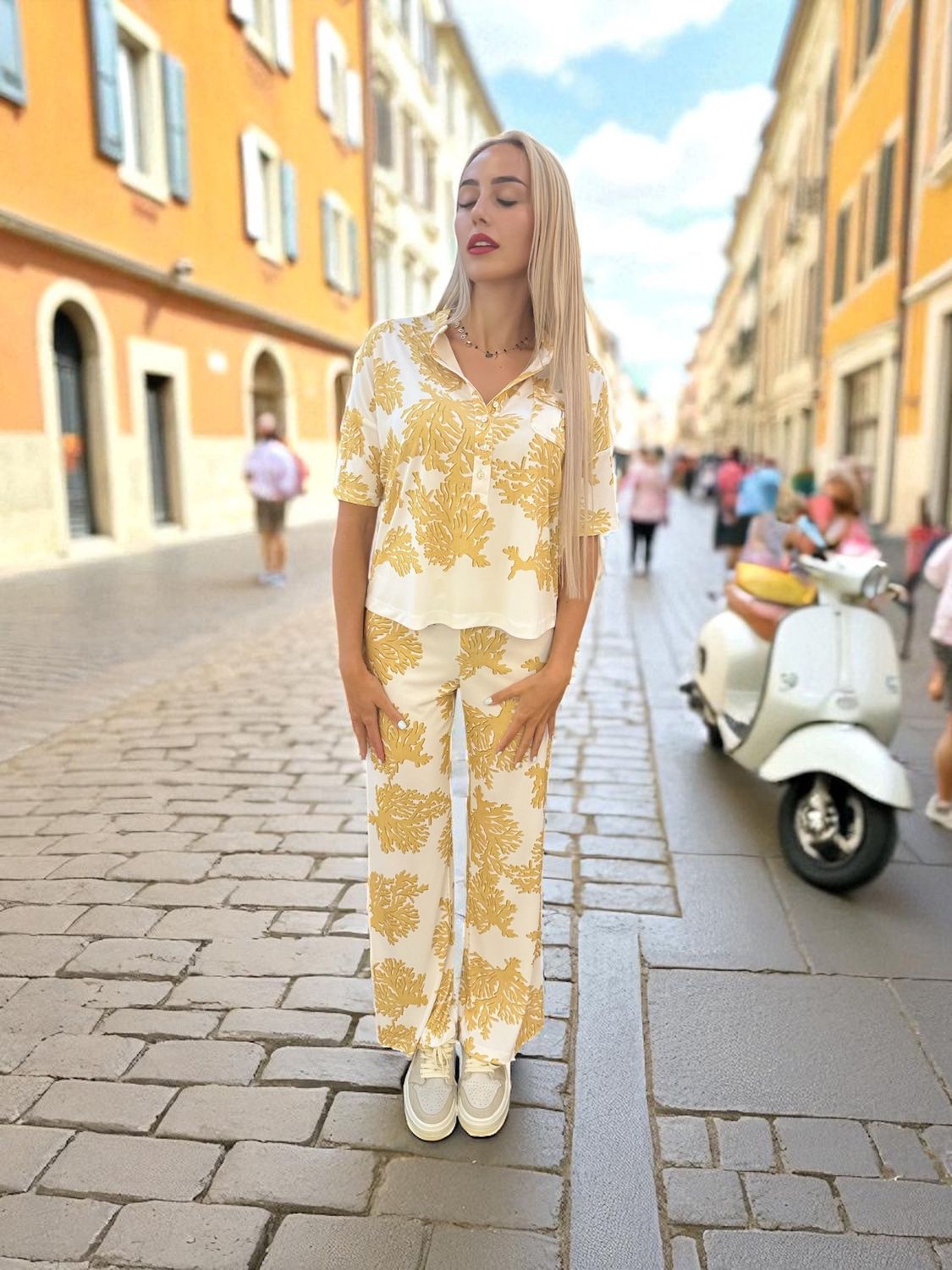 Fuego -Tunic print Mustard