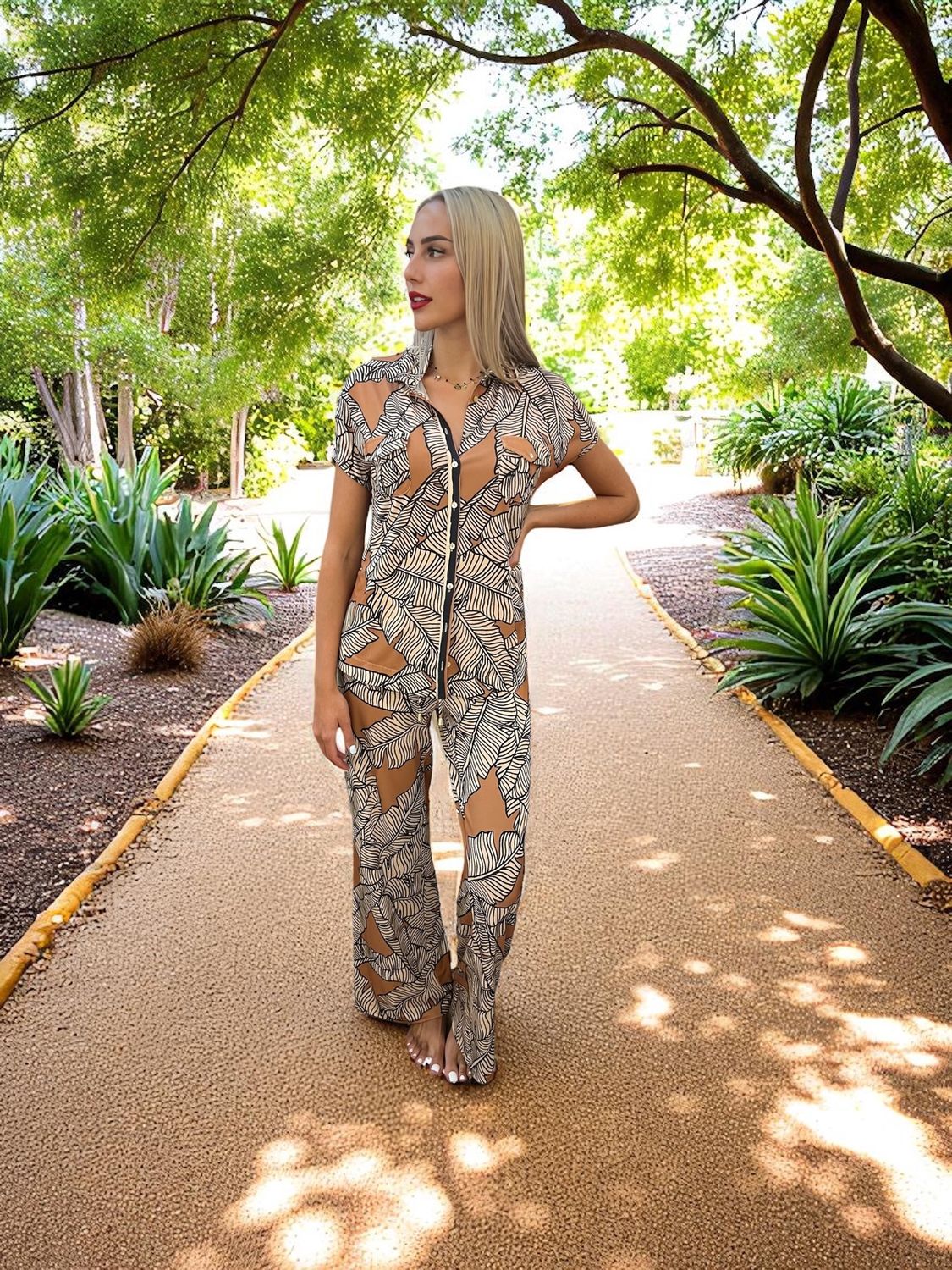 Fuego -Havane Flowing Palazzo