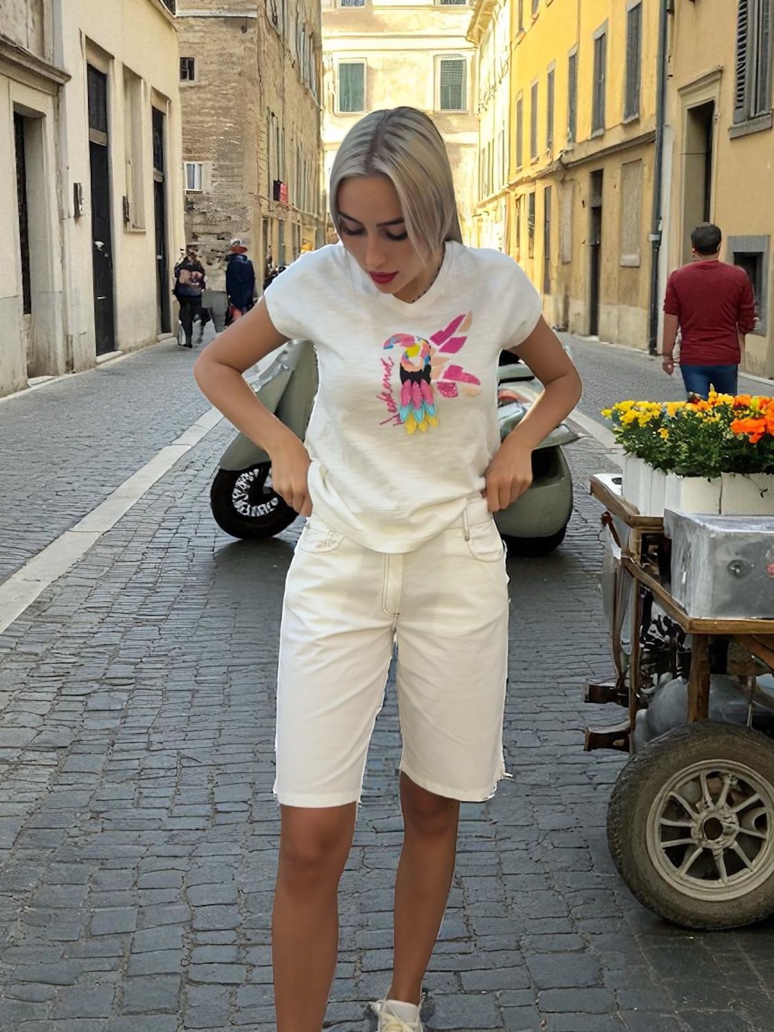 Fuego - Short Off White