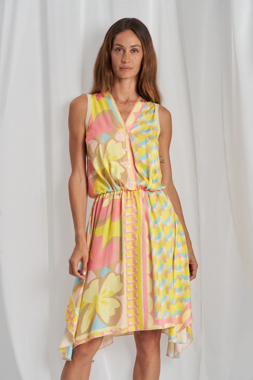 Tricot Chic- dress viscose print