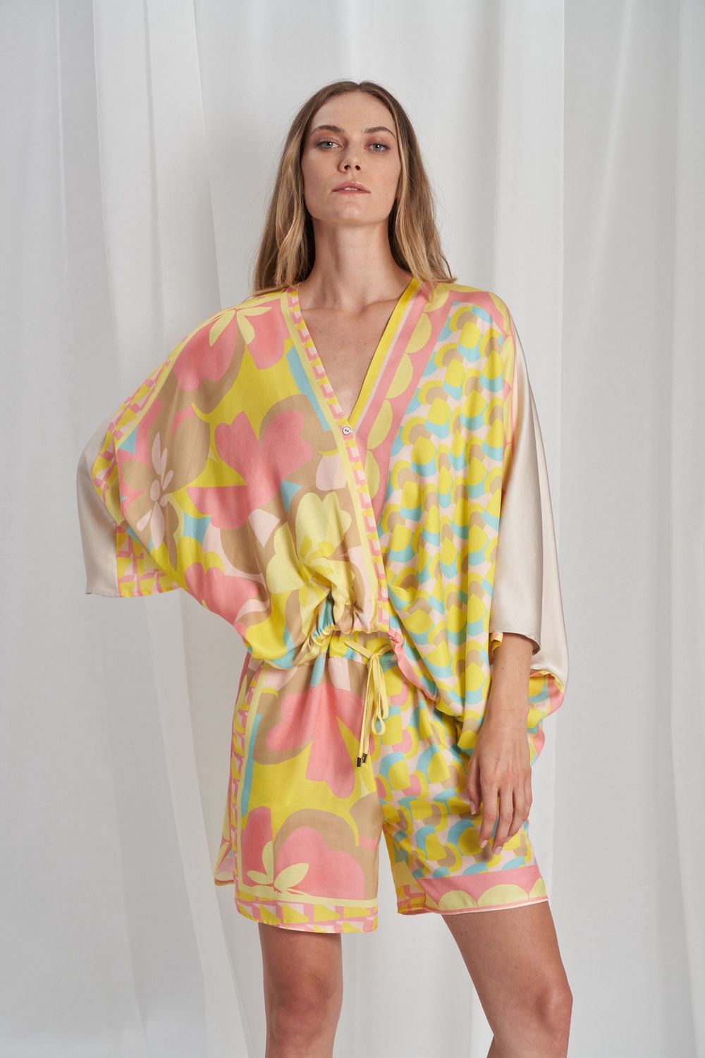 Tricot Chic- Kaftan viscose print