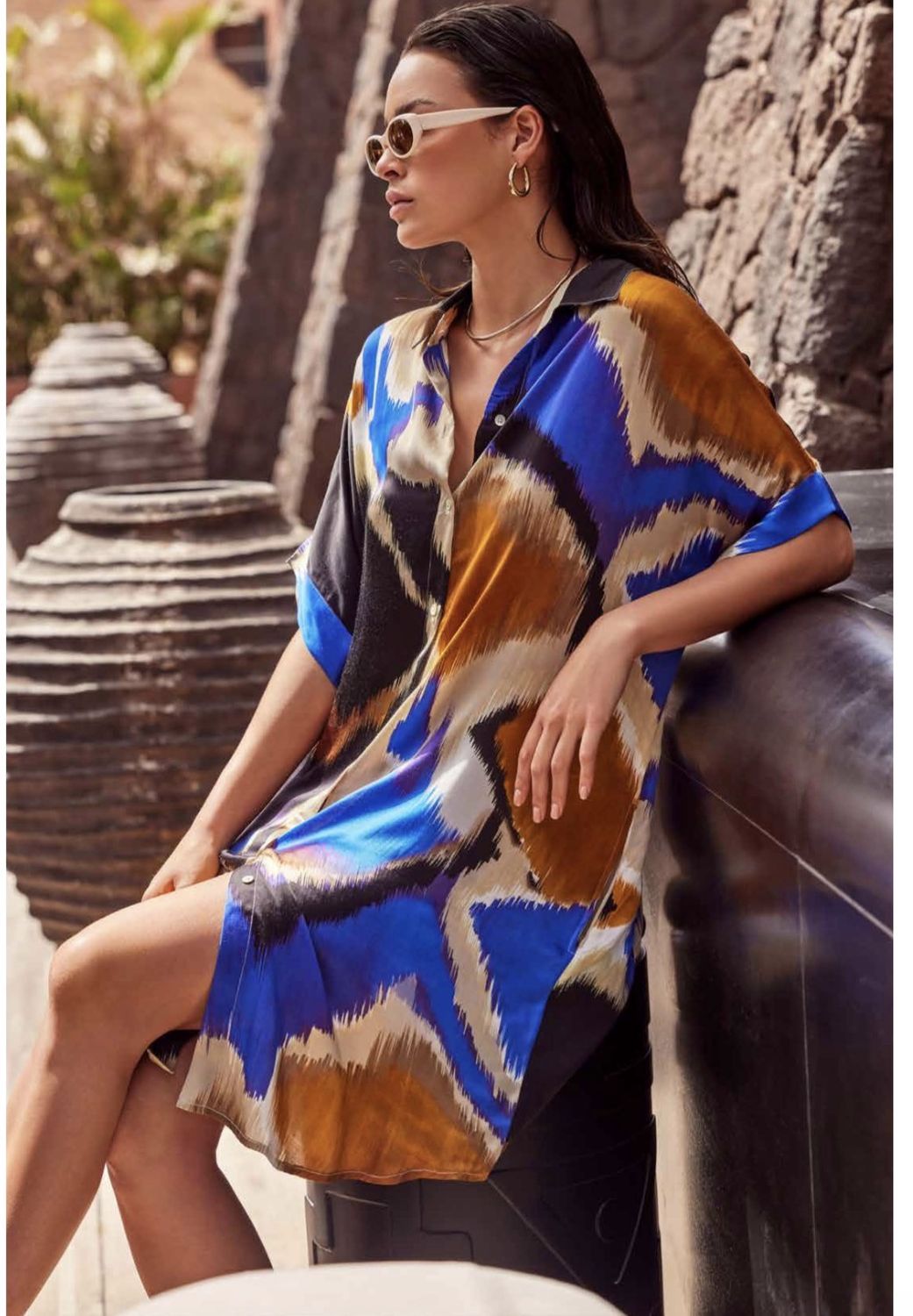 ICONIQ MULTI TANYA SHIRT DRESS