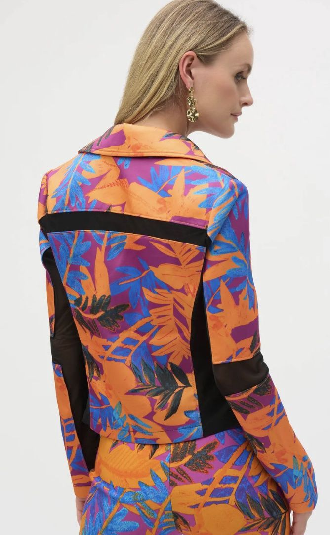 Joseph Ribkoff - Jkt leatherette mesh