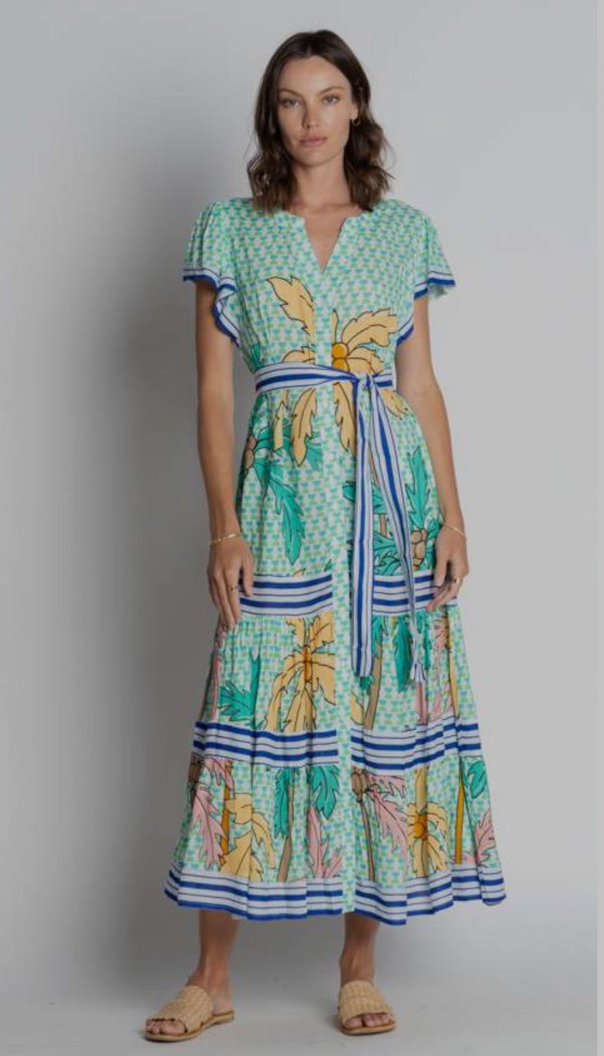 LULASOUL AUILA MIDI MIST DRESS