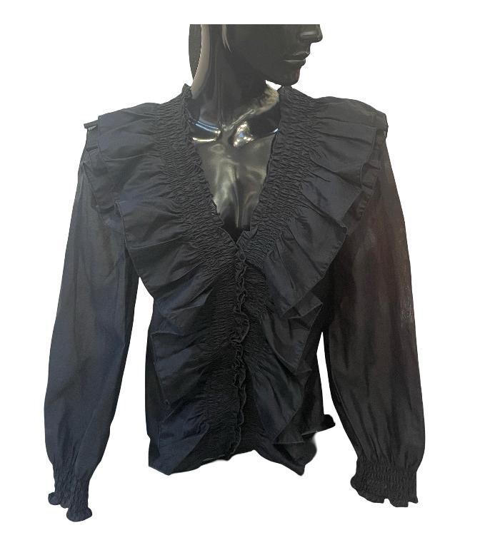 d&#39;l-Blouse organza frill