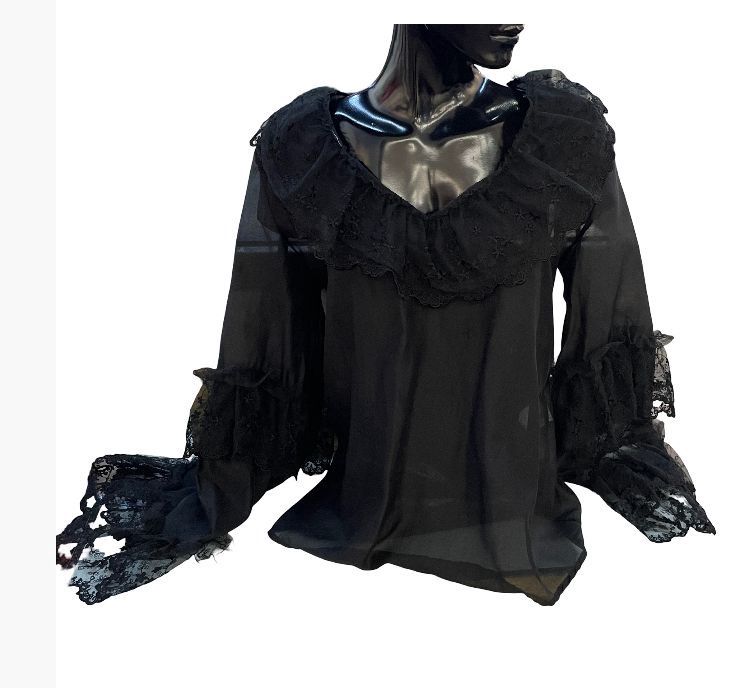 Marley- Blouse silk volant