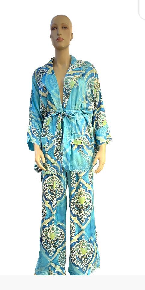 Marley- suit palazzo satin