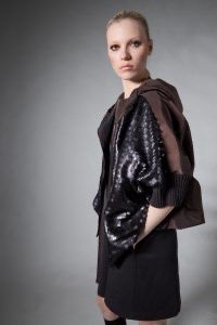 Tricot Chic - Jacket sequence Brown